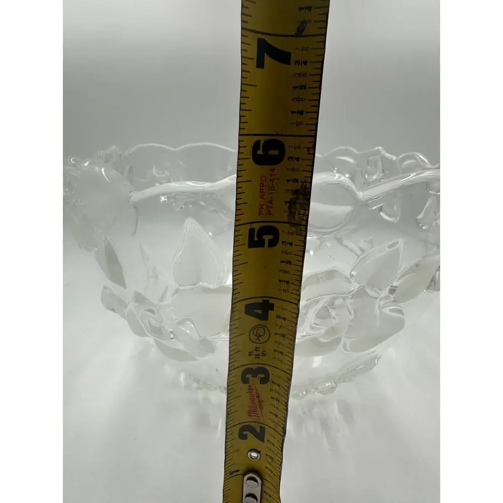 Choice Vintage Mikasa Bella Rosa Clear, Serving Bowl 9 Inch